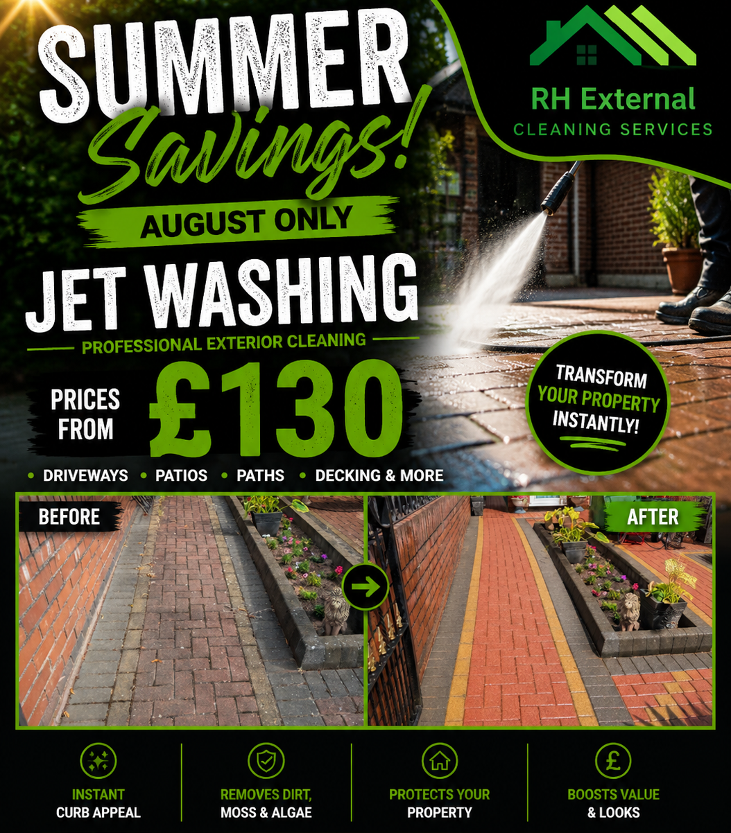 Driveway pressure washing 